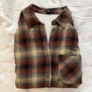 sherpa-lined flannel